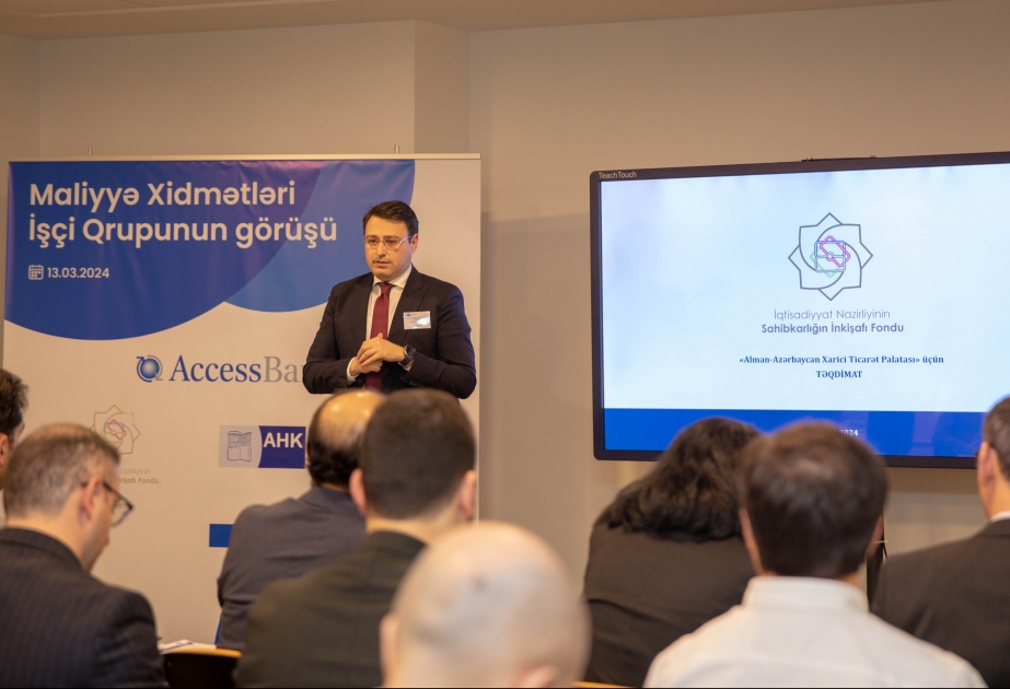 ®  İlkin Quliyevin sədrliyi ilə AHK Maliyyə Xidmətləri İşçi Qrupunun iclası keçirilib