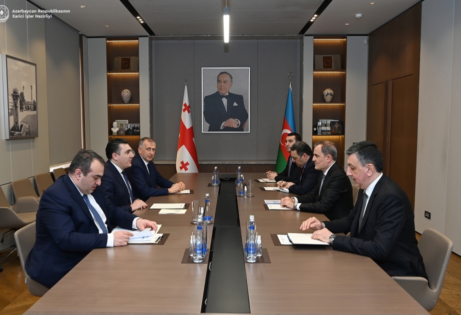 El Ministro de Asuntos Exteriores de Azerbaiyán se reúne con su homólogo georgiano