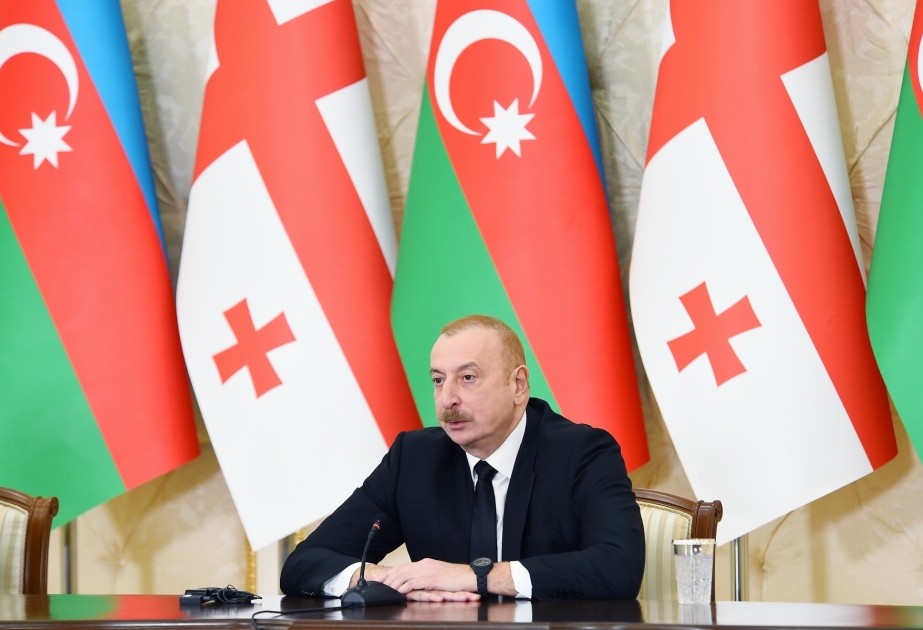 Präsident Ilham Aliyev: Handelsumsatz zwischen Aserbaidschan und Georgien 2023 um 15 Prozent gestiegen