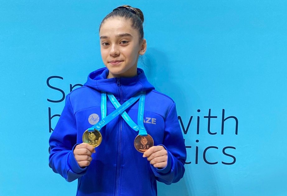 “AGF Trophy”: Azərbaycanın gənc gimnastları fərqli alətlər üzrə çıxışlarda medal qazanıblar