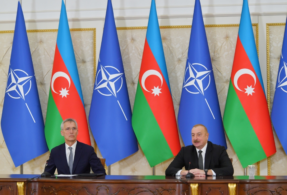 Президент Ильхам Алиев и генеральный секретарь НАТО Йенс Столтенберг выступили с заявлениями для прессы  ОБНОВЛЕНО -2 ВИДЕО