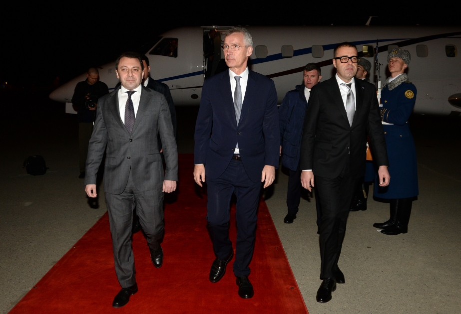 NATO-Generalsekretär Jens Stoltenberg zu Staatsbesuch in Aserbaidschan