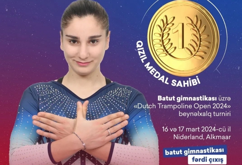 Azərbaycan gimnastları Niderlandda qızıl medal qazanıblar