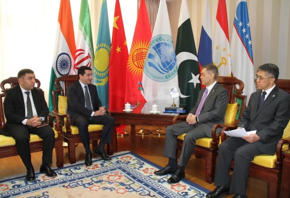 Se celebró un intercambio de opiniones sobre el desarrollo de la cooperación entre Azerbaiyán y la Organización de Cooperación de Shanghái