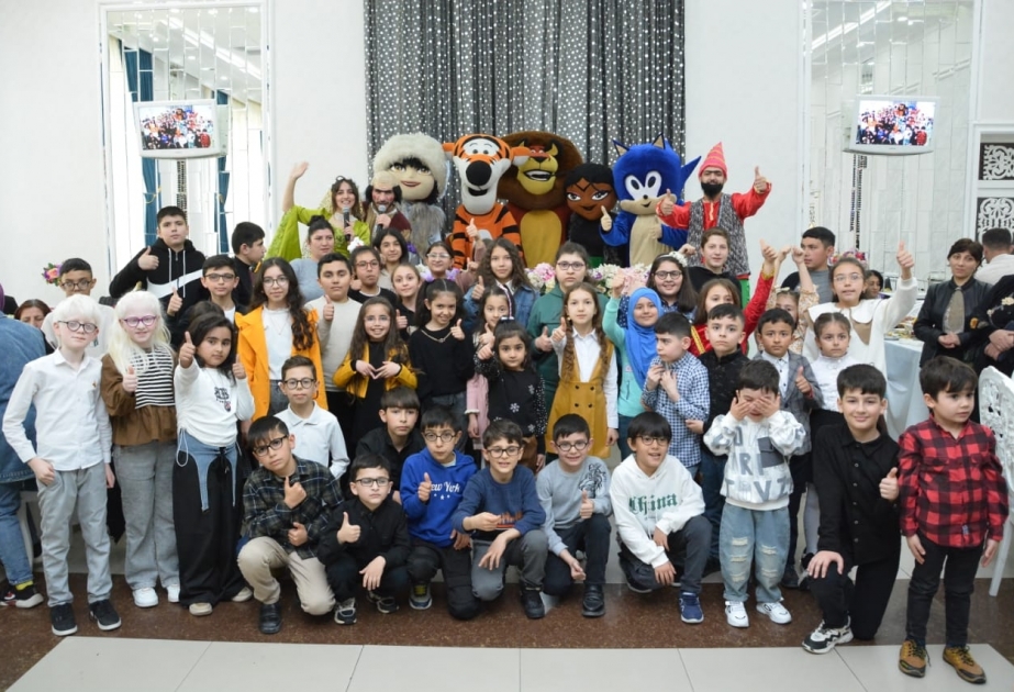 Gəncədə görmə əlilliyi olan 18 yaşına çatmayan uşaqlar üçün Novruz şənliyi keçirilib