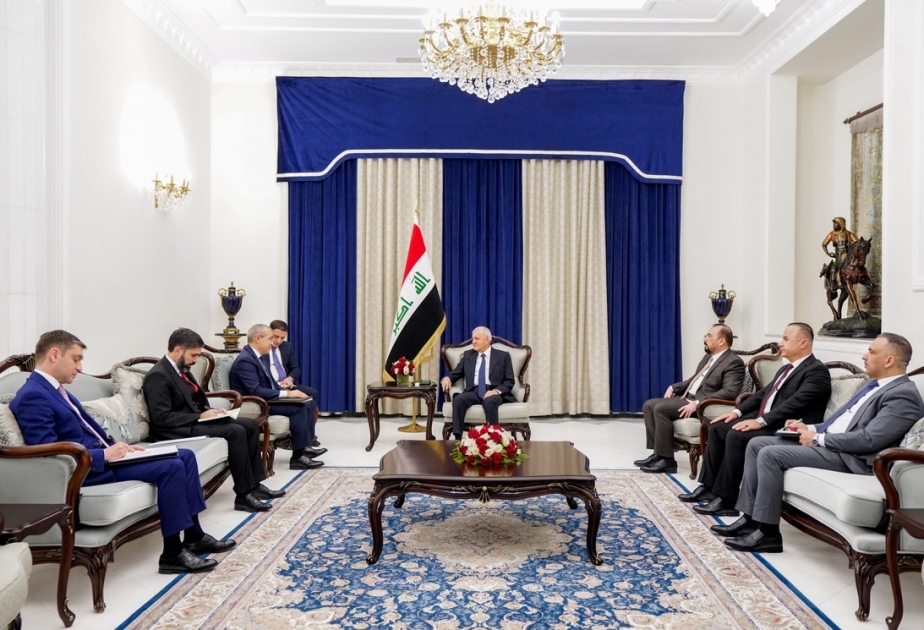 الرئيس العراقي يستقبل الوفد الأذربيجاني