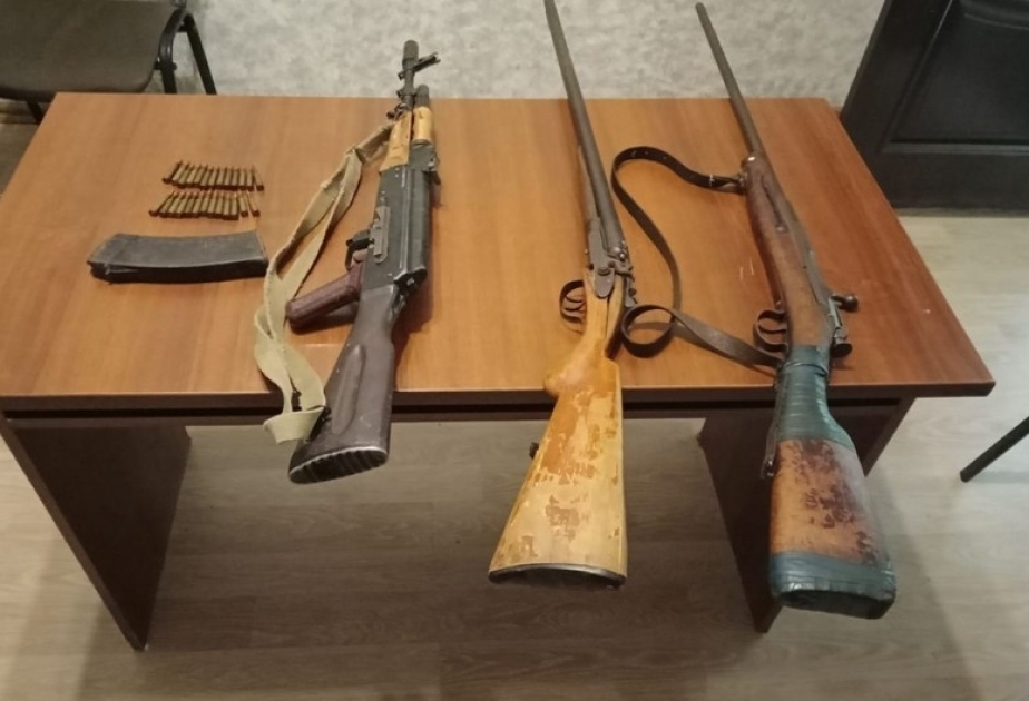 В Ханкенди обнаружены незаконное оружие и боеприпасы