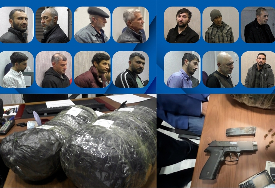 Nərimanovda əməliyyat zamanı 8 kiloqram narkotik vasitə və 2 ədəd “Makarov” tapançası aşkar edilib VİDEO