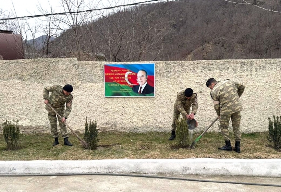 В Азербайджанской армии прошли новые акции по высадке деревьев