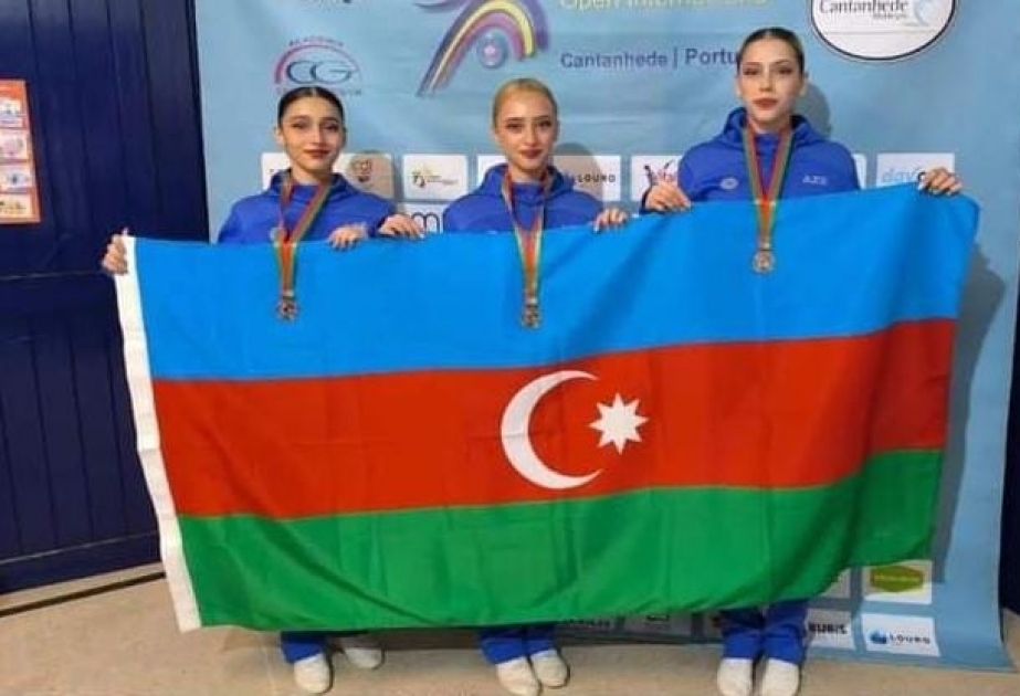 Azerbaijani aerobic gymnasts win silver medal at Cantanhede tournament