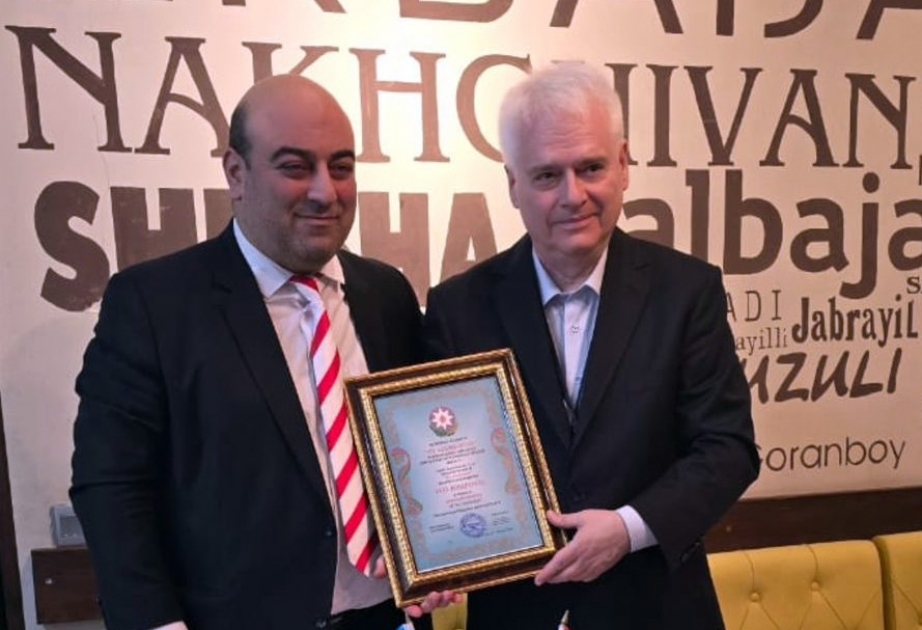 ® Former President of Croatia Ivo Josipoviс holds meeting with staff of My Azerbaijan International Magazine