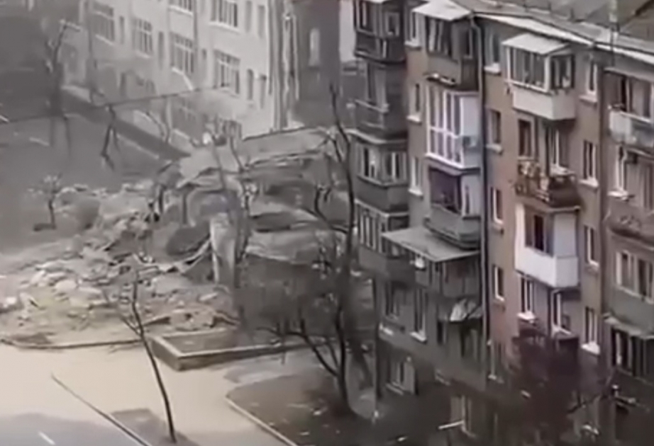 Kiyevə raket hücumu olub, şəhərin mərkəzində dağıntılar qeydə alınıb