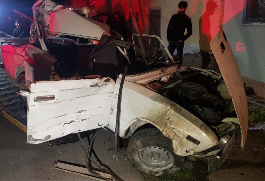 Göyçayda yol qəzası baş verib, xəsarət alanlar var VİDEO