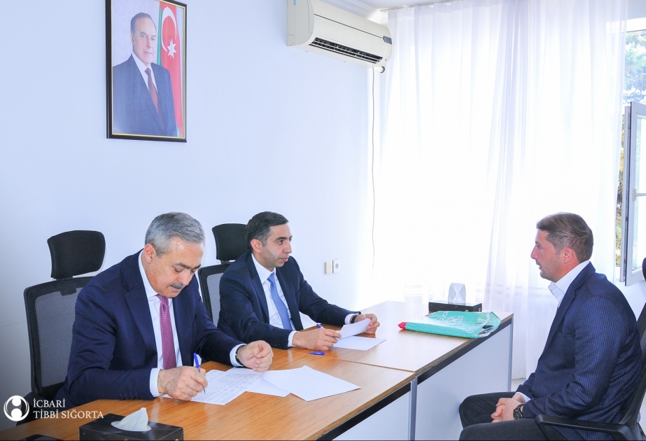 İcbari Tibbi Sığorta üzrə Dövlət Agentliyinin İdarə Heyətinin sədri Kürdəmirdə vətəndaşları qəbul edib