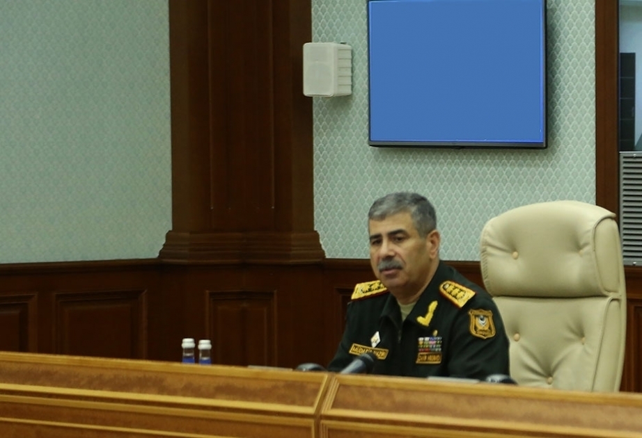 Azerbaijan’s Defense Minister stresses importance of increasing intensity of exercises and practical classes held in military units
