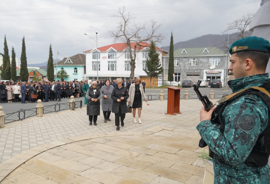 Zaqatalada soyqırımı qurbanlarının xatirəsi anılıb