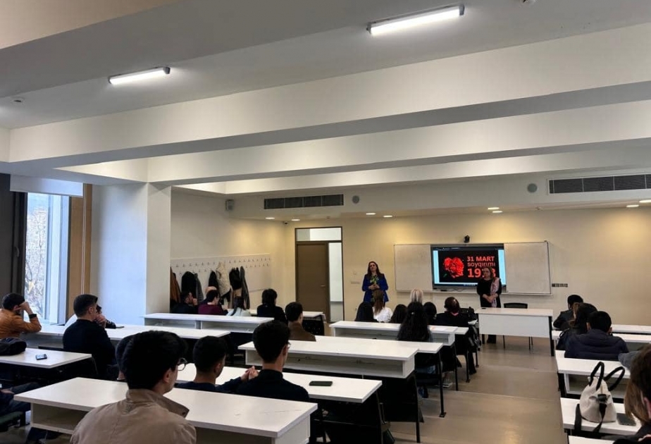 UNEC-də 31 Mart - Azərbaycanlıların Soyqırımı Gününə həsr olunan silsilə tədbirlər keçirilib