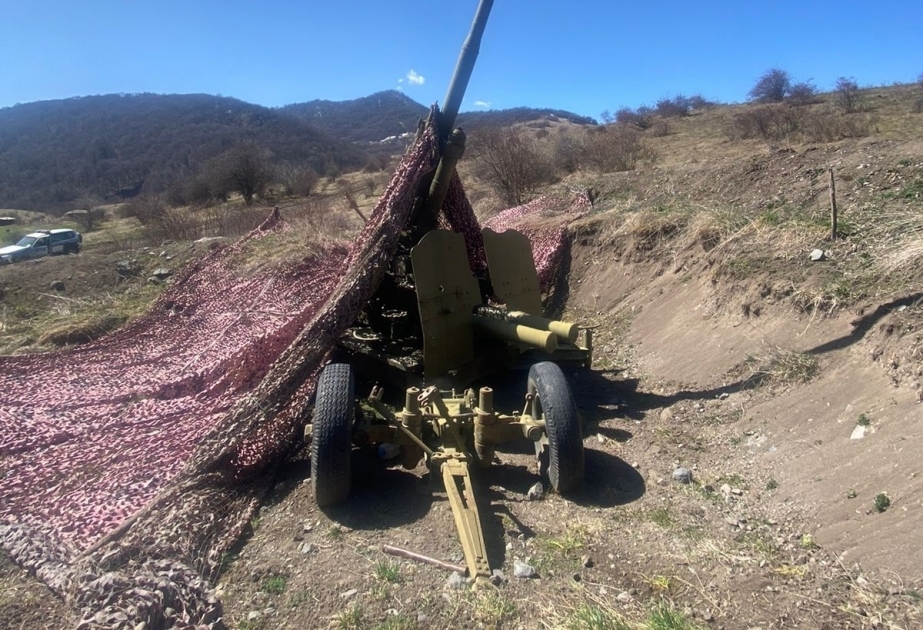 Azerbaijan’s Ministry of Internal Affairs discovers artillery installations and ammunition in Kalbajar district