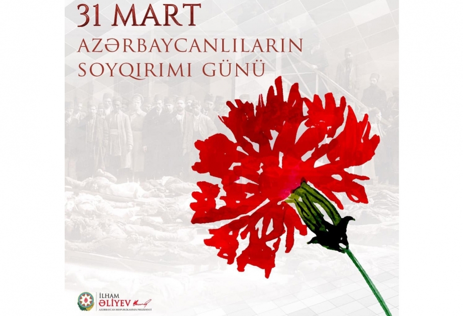 Tag des Völkermords: Präsident Ilham Aliyev postet Foto