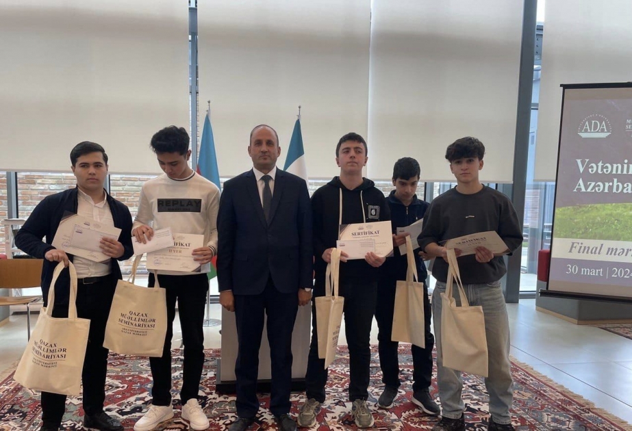 Qazax Müəllimlər Seminariyası ADA Universiteti Qazax Mərkəzinin həyata keçirdiyi “Vətənimsən, Azərbaycan!” müsabiqəsinin final mərhələsi olub