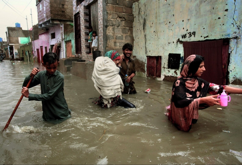 Pakistanda güclü yağışlar azı 10 nəfərin həyatına son qoyub