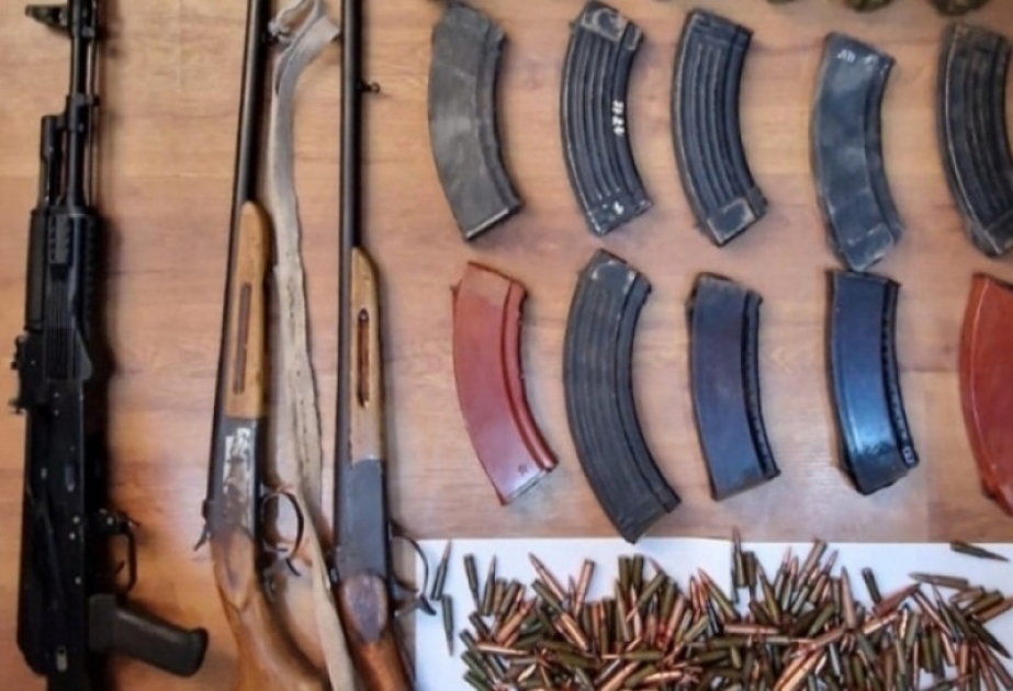МВД: В Ханкенди обнаружены оружие и боеприпасы