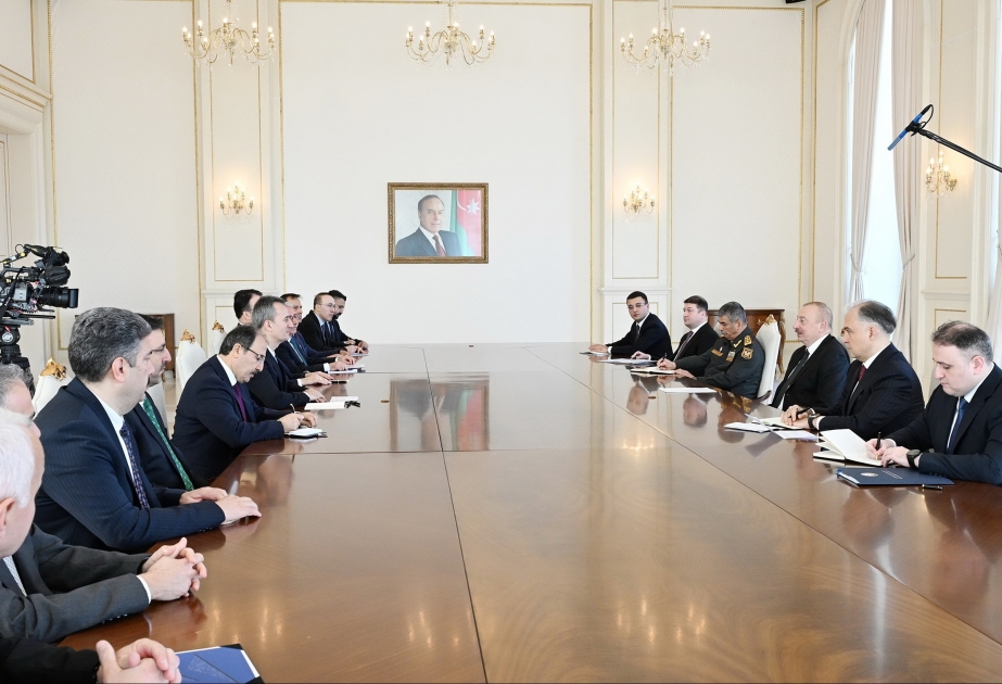Президент Ильхам Алиев принял делегацию во главе с председателем комитета Администрации Президента Турции  ОБНОВЛЕНО ВИДЕО
