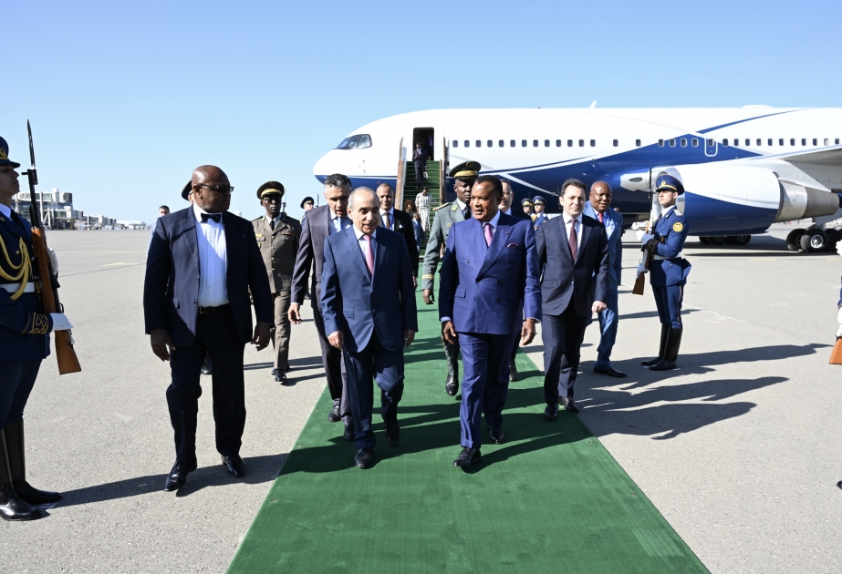 Le président congolais Denis Sassou-Nguesso arrive en Azerbaïdjan pour une visite officielle