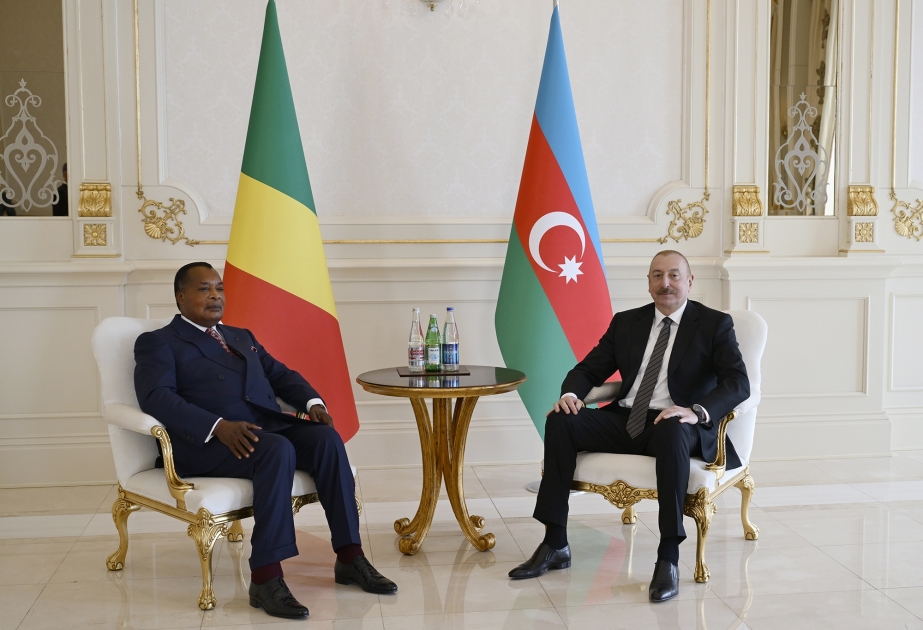 Azerbaijani and Congolese presidents held one-on-one meeting VIDEO