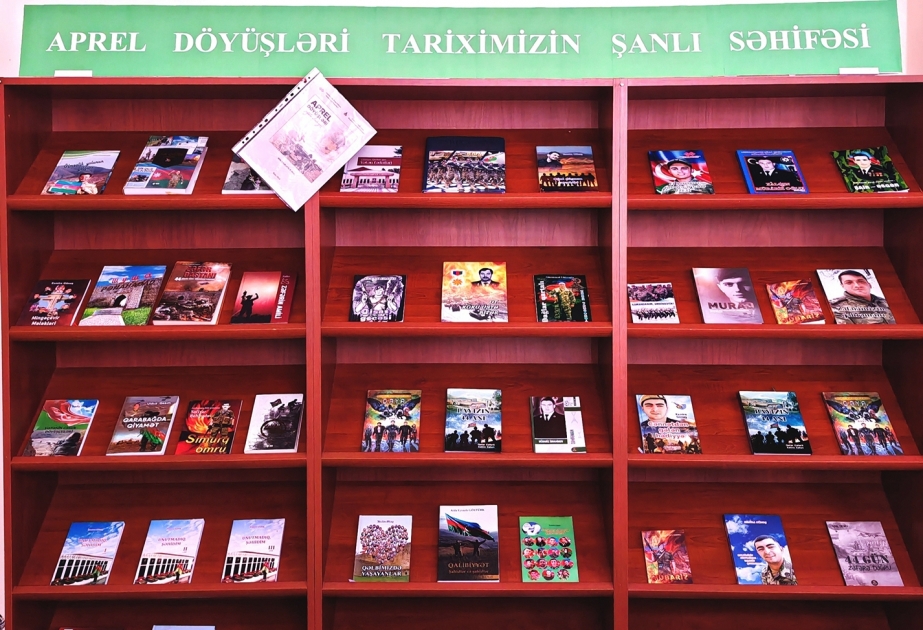 Gənclər Kitabxanasında Aprel döyüşləri ilə bağlı materiallar hazırlanıb