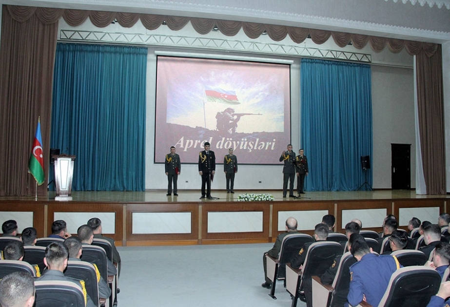 Azərbaycan Ordusunda Aprel döyüşlərinin səkkizinci ildönümü ilə əlaqədar tədbirlər keçirilib