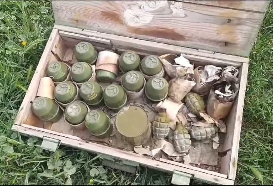 Cəbrayılda əl qumbaraları aşkarlanıb VİDEO