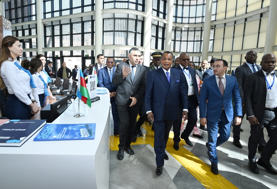 President of Congo visits "ASAN Xidmet" center in Baku