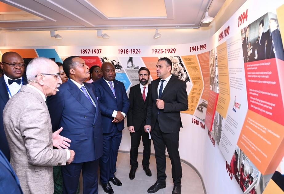 Bakou : le président du Congo visite le terminal portuaire de Sangatchal