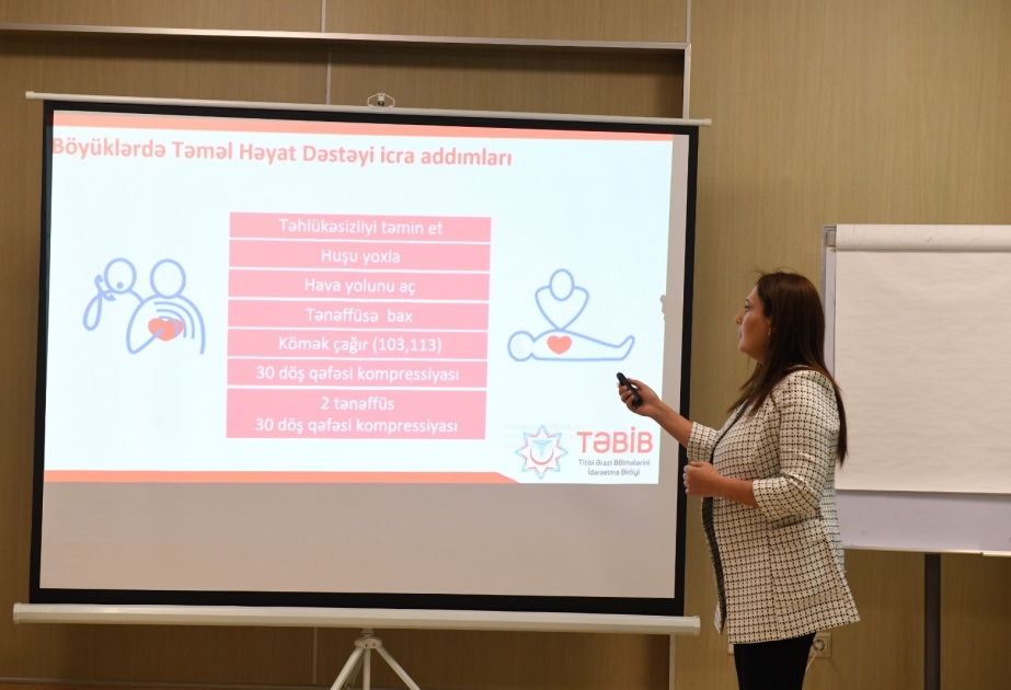 Dövlət Komitəsinin əməkdaşları üçün ilkin tibbi yardım təlimləri təşkil edilib