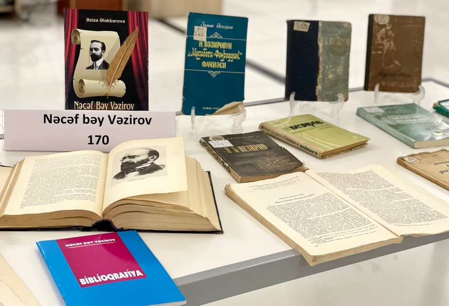 MEK-də görkəmli ədib Nəcəf bəy Vəzirovun 170 illik yubileyi münasibətilə sərgi təşkil edilib