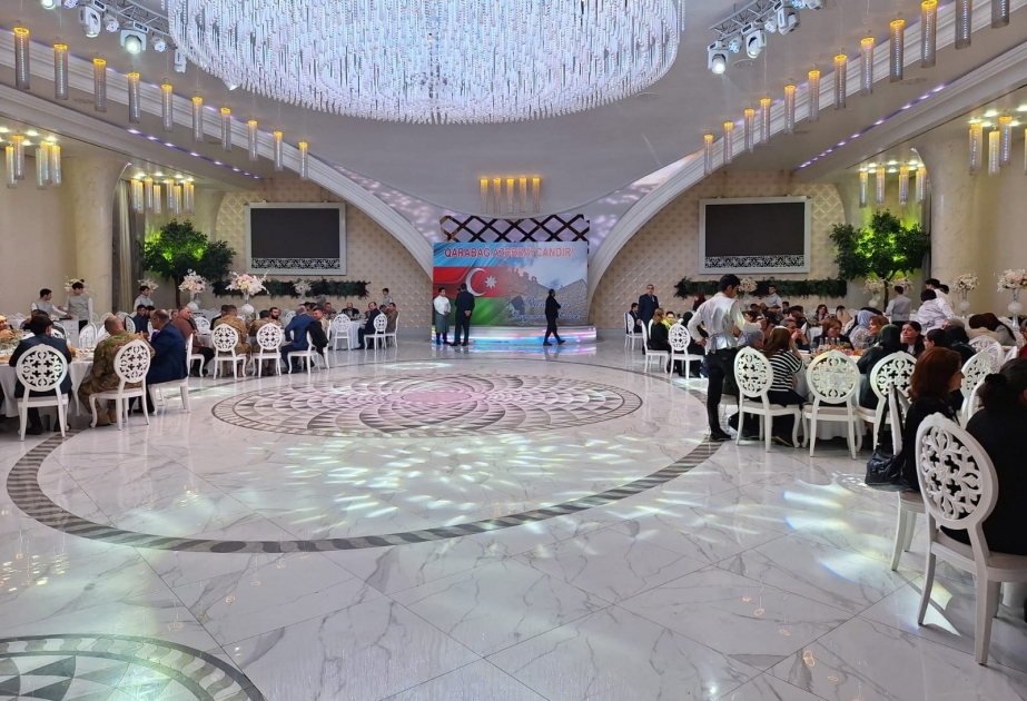 Şəhid ailələri və qazilər üçün iftar süfrəsi açılıb