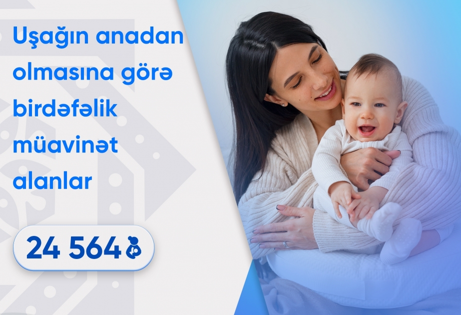 Bu ilin üç ayında uşağın anadan olmasına görə 24,5 mindən çox valideynə ödəniş edilib