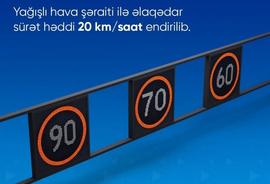 Zığ dairəsi-Hava Limanı yolunda bəzi zolaqlar üzrə sürət həddi 20 kilometr/saat endirilib