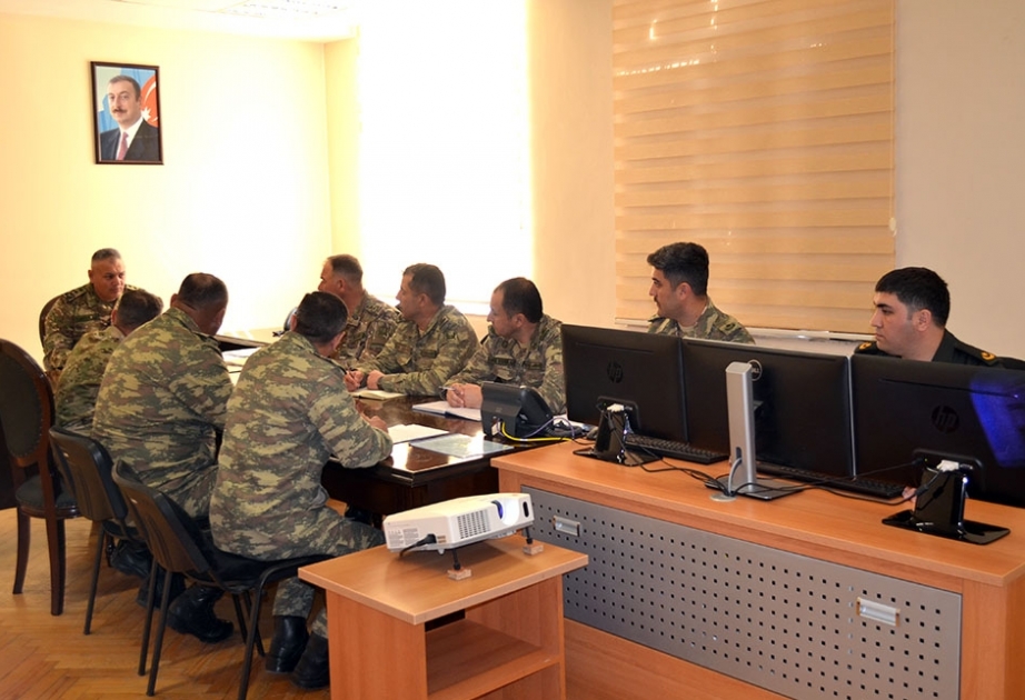 “N” hərbi hissəsinin kompüter dəstəkli komanda-qərargah təlimi keçirilib