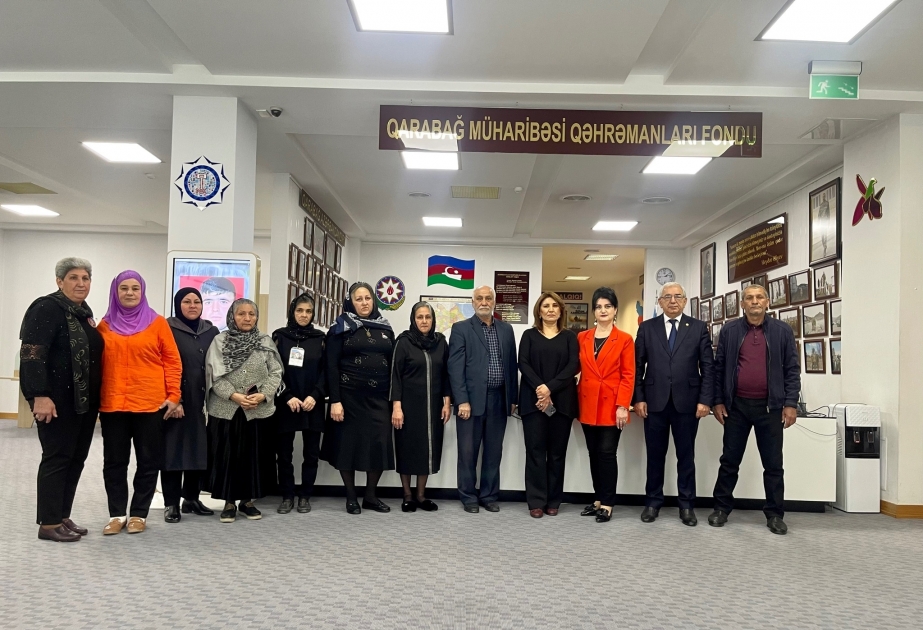 Şəhidlərin ailə üzvləri MEK-in Qarabağ müharibəsi qəhrəmanları fondu ilə tanış olublar