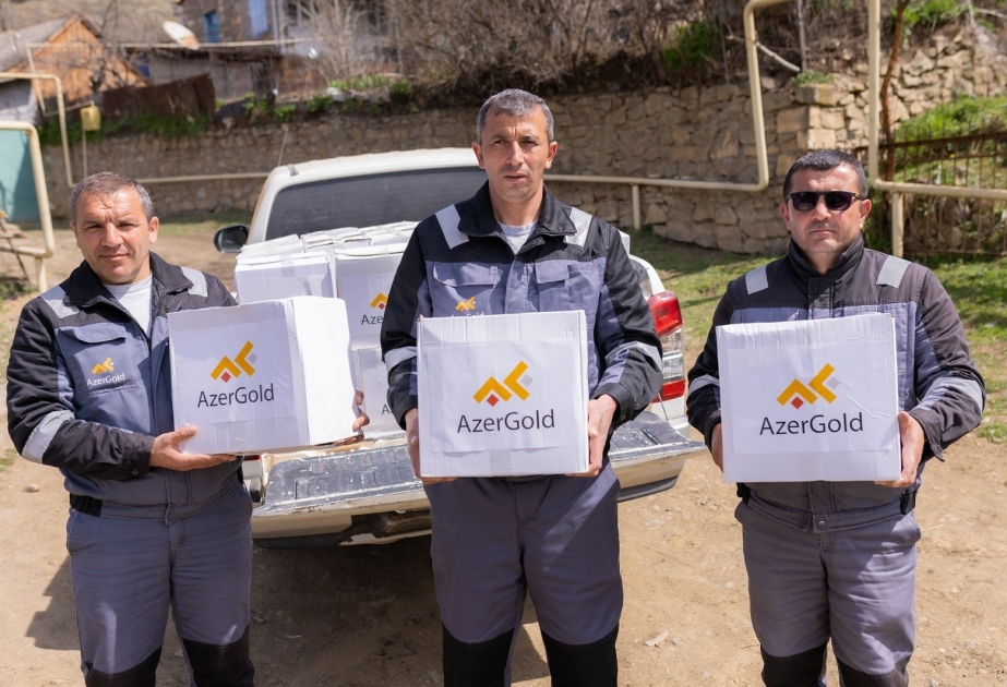 “AzerGold” Daşkəsəndə aztəminatlı ailələrə Ramazan sovqatı təqdim edib