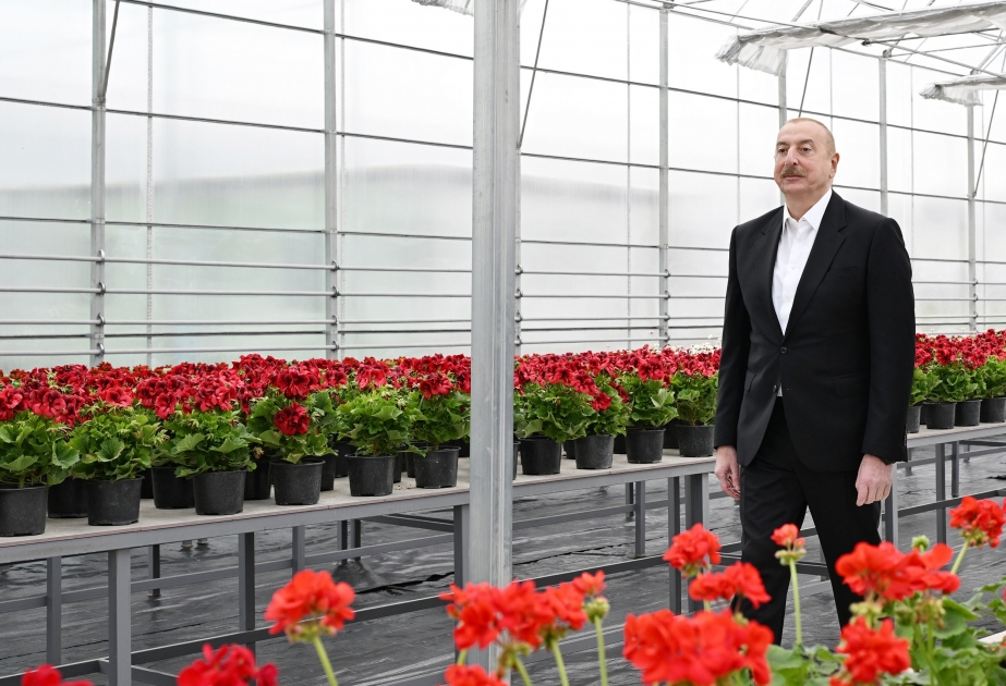 President Ilham Aliyev examined construction progress of Ecological Park Complex in Ganja city VIDEO