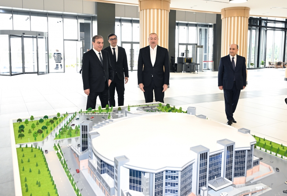 Prezident İlham Əliyev Gəncə İdman Sarayının açılışında iştirak edib  YENİLƏNİB VİDEO