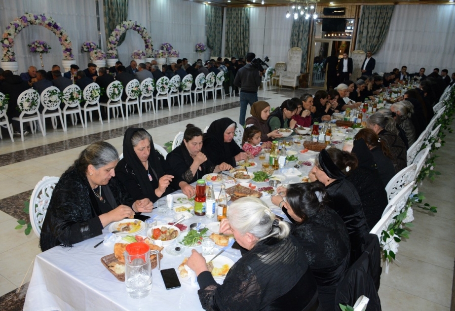 Tərtərdə şəhid ailələri və qazilər üçün iftar süfrəsi açılıb