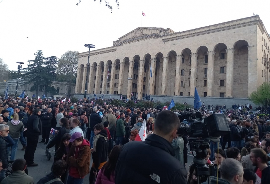 Tbilisidə etiraz aksiyası keçirilir