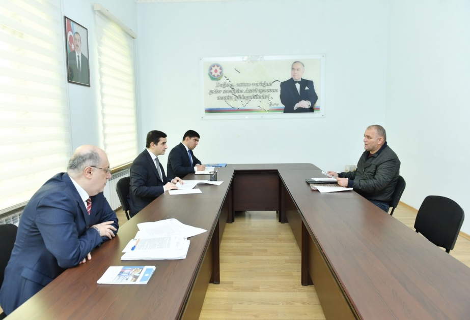Ədliyyə naziri Yardımlıda vətəndaşların müraciətlərini dinləyib