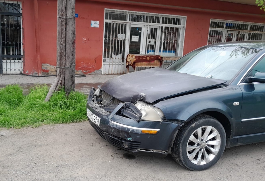 İmişlidə zəncirvari qəza zamanı 3 avtomobil toqquşub