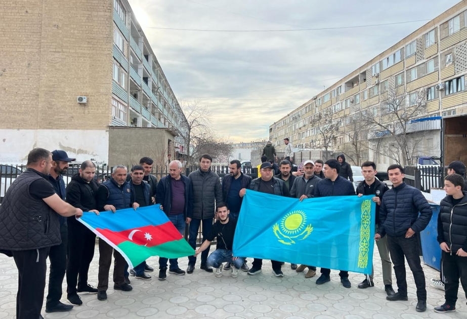 Azərbaycan diasporu Qazaxıstanda yardım kampaniyasında iştirak edir