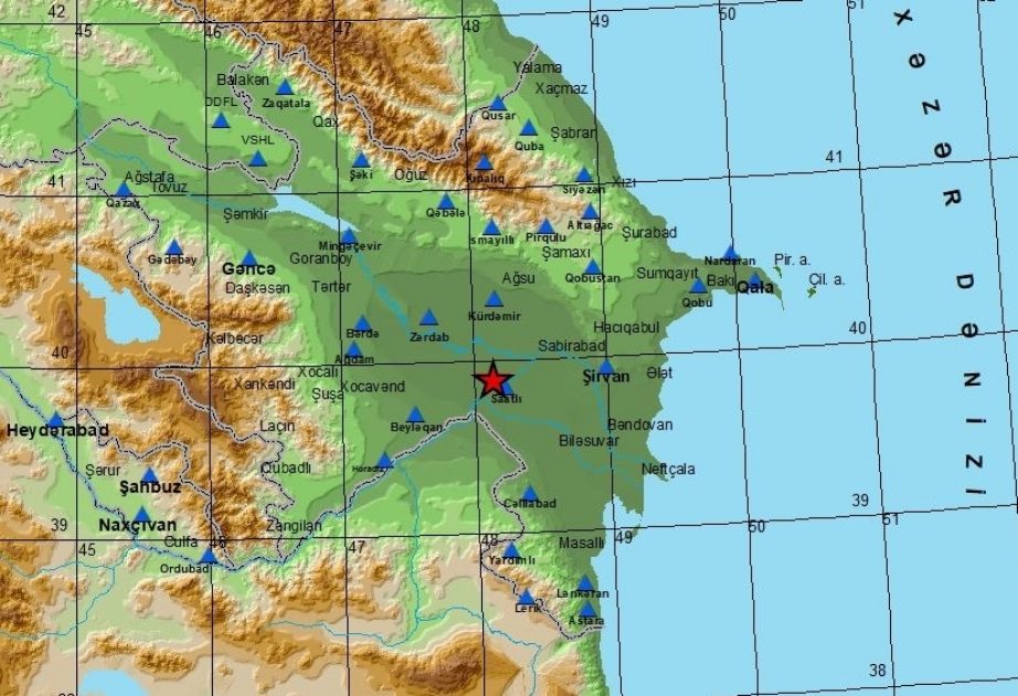 زلزال في جنوب أذربيجان